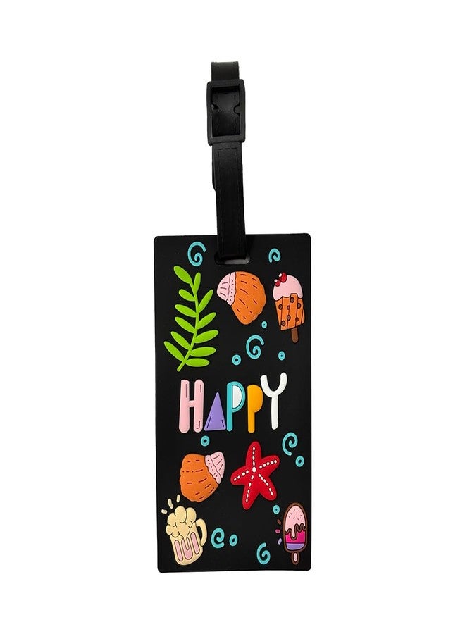 إيثيو بطاقات أمتعة للأطفال من إيثيو، بطاقات أمتعة مزودة بملصق للاسم والعنوان | بطاقات أمتعة سيليكون للحقائب، بطاقات تعريف لحقائب السفر/الحقائب المدرسية، بطاقة تعريف ملونة متعددة الألوان (مبهجة) - Image 1